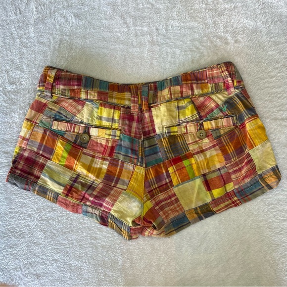 American Eagle Outfitters Multicolor Patchwork Shorts, size 4, 90s, Y2K - Picture 2 of 4